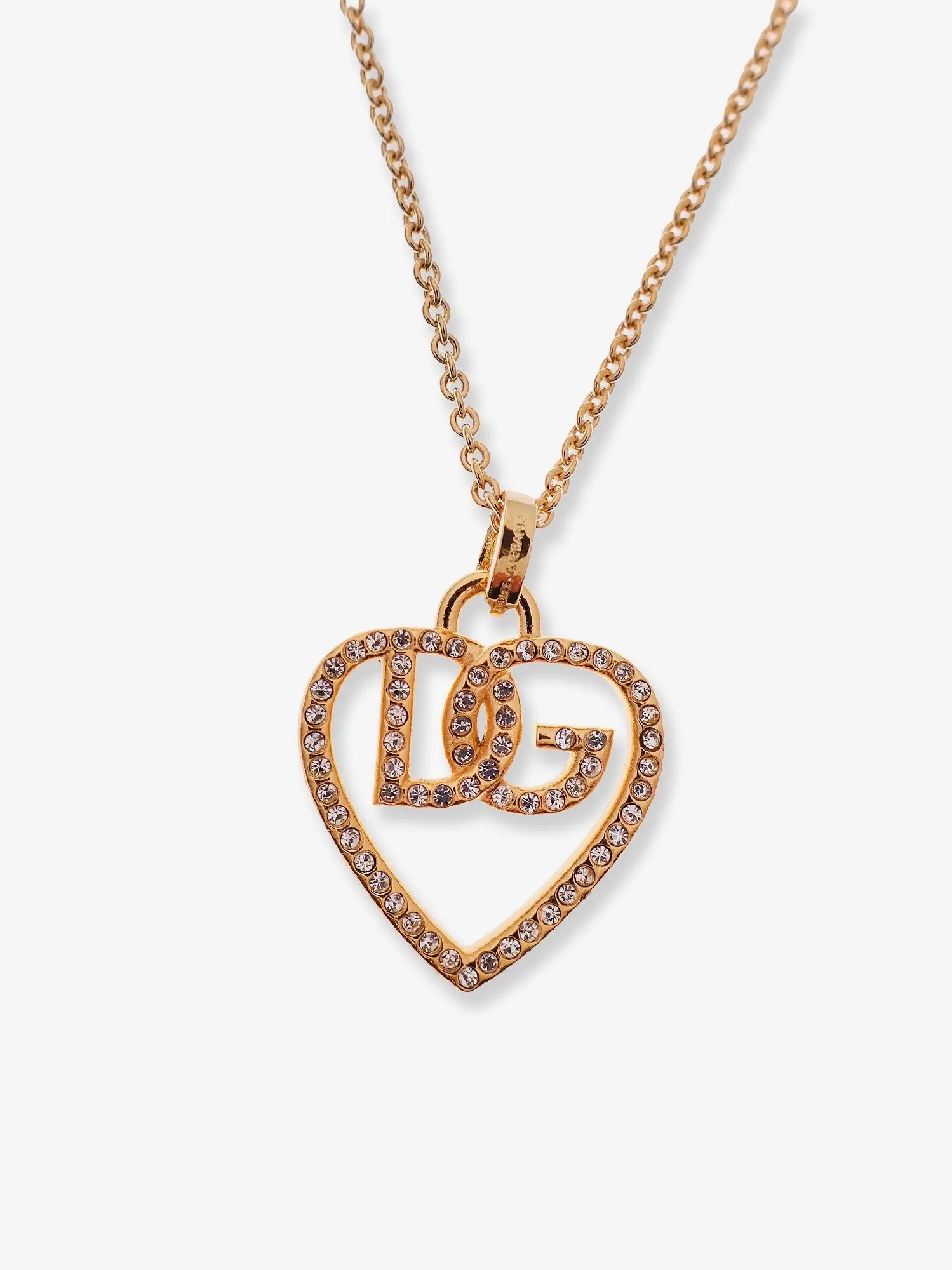 Dolce & Gabbana Gold necklace with rhinestones sold by Siebentaschen product image thumbnail 4