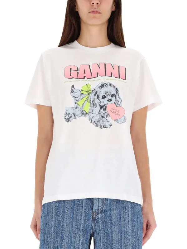 GANNI "PUPPY" T-SHIRT sold by Siebentaschen