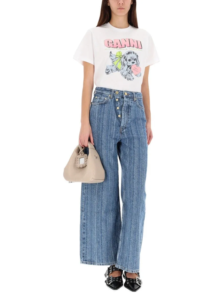 GANNI "PUPPY" T-SHIRT sold by Siebentaschen product image thumbnail 2