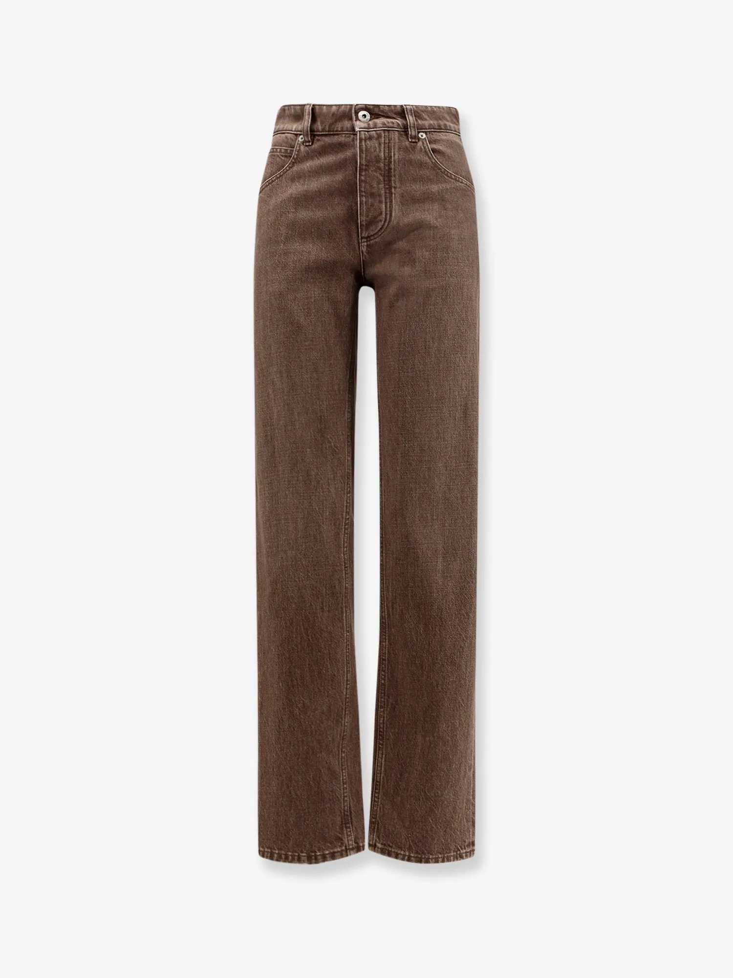 Bottega Veneta Brown washed boyfriend denim trousers sold by Siebentaschen product image thumbnail 4