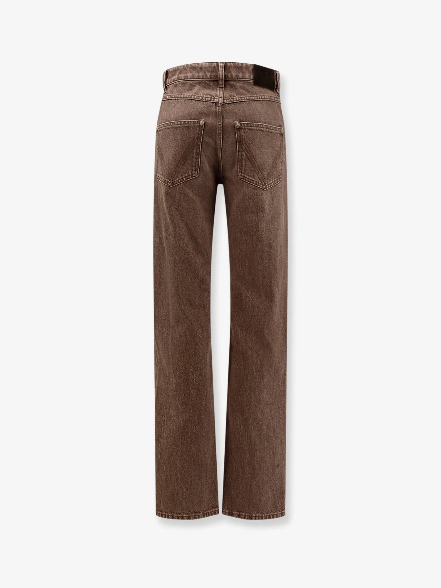 Bottega Veneta Brown washed boyfriend denim trousers sold by Siebentaschen product image thumbnail 5