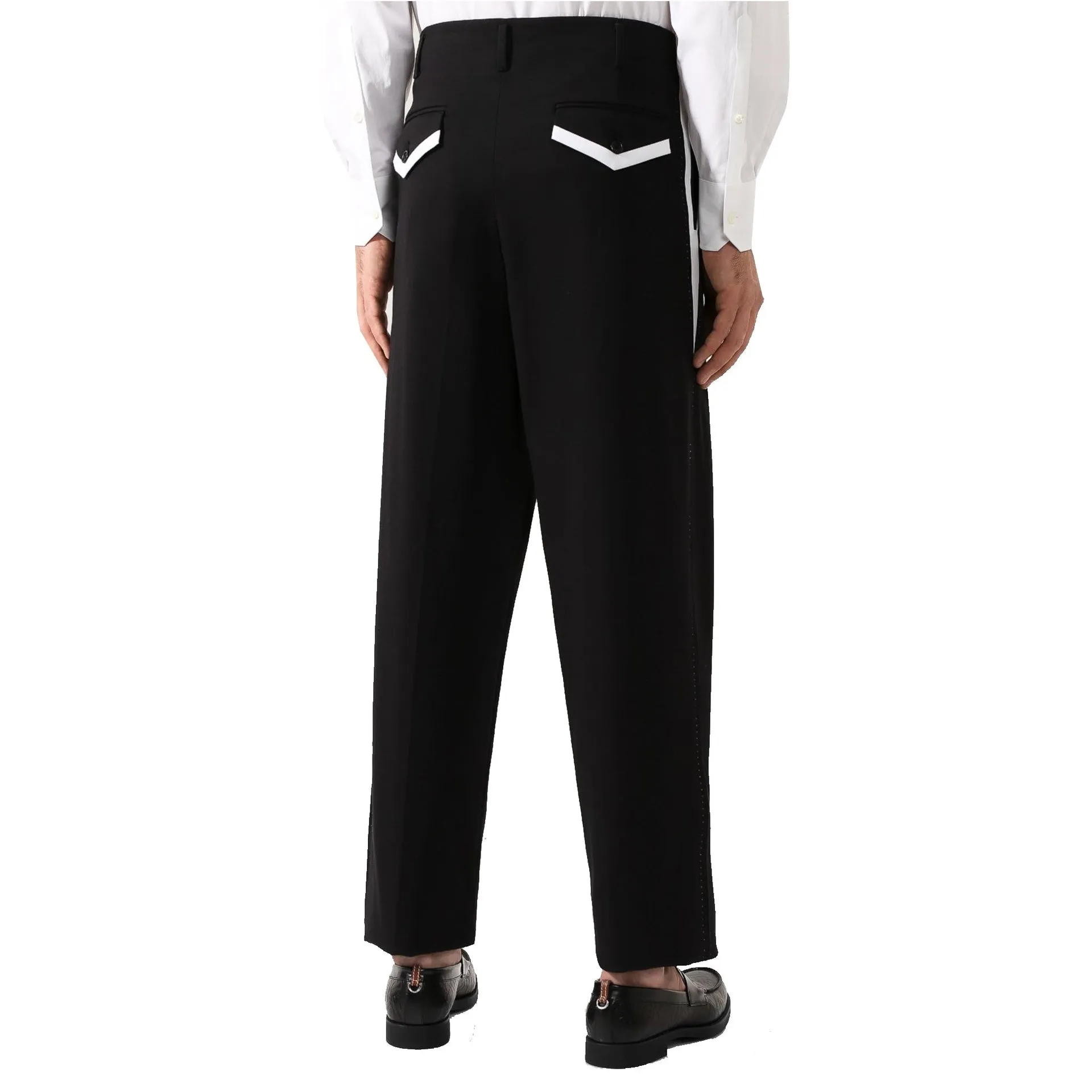 Dolce & Gabbana Side Stripe Pleat Trousers sold by Siebentaschen product image thumbnail 3