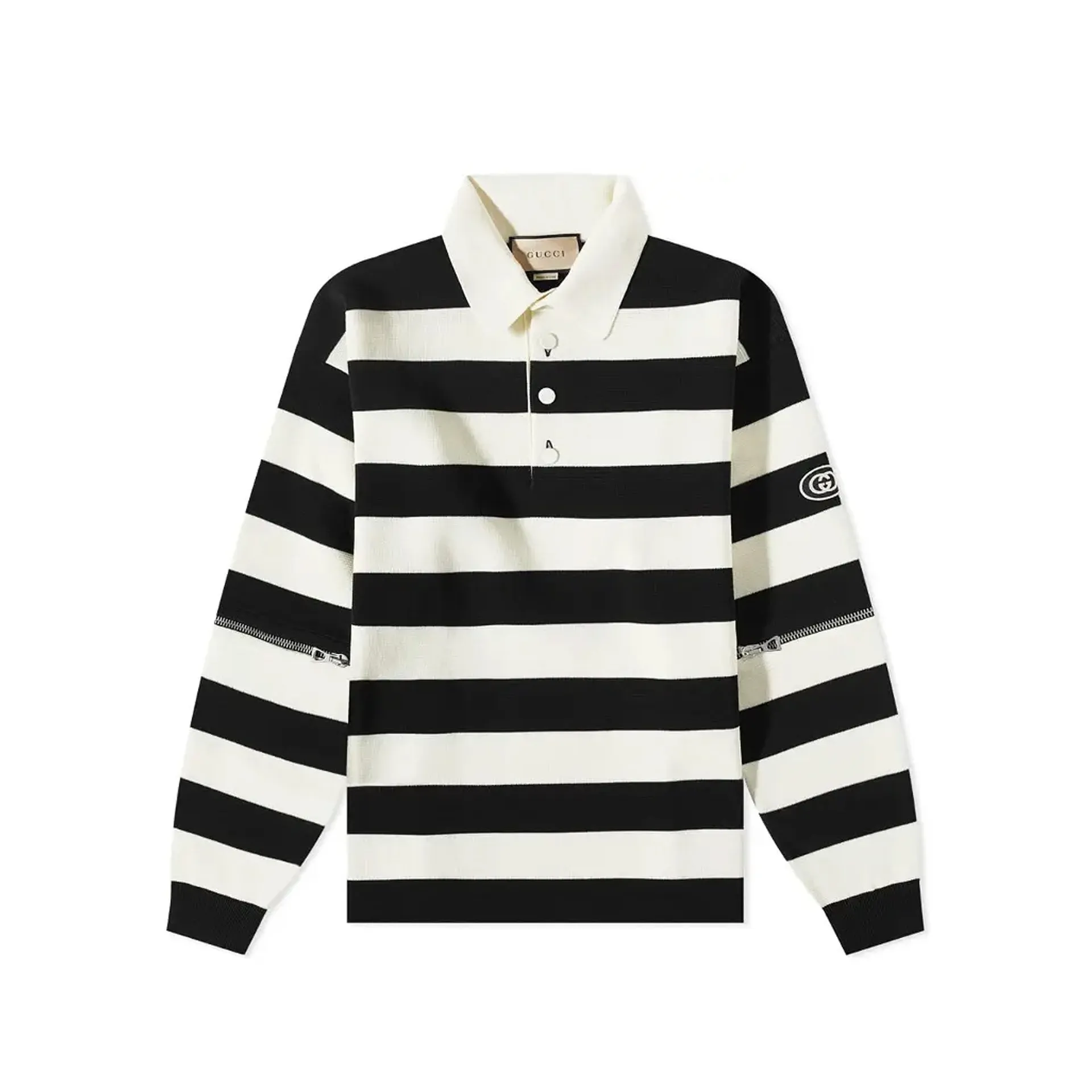 Gucci Striped Cotton Polo sold by Siebentaschen