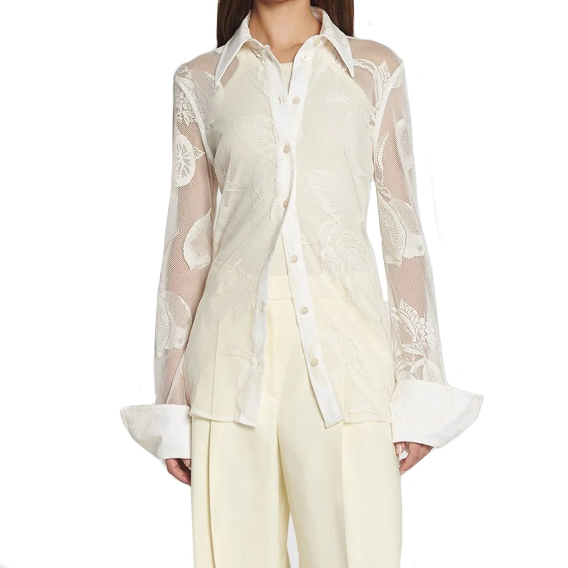 Sportmax Asti Lace Up Double Layer Shirt sold by Siebentaschen product image thumbnail 2