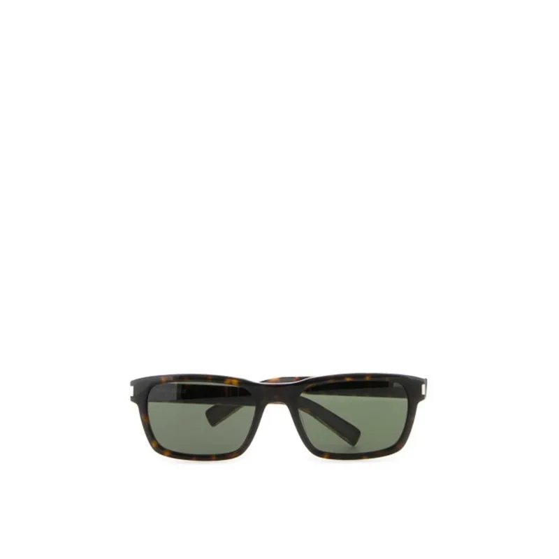 Saint Laurent Square Logo Sunglasses sold by Siebentaschen