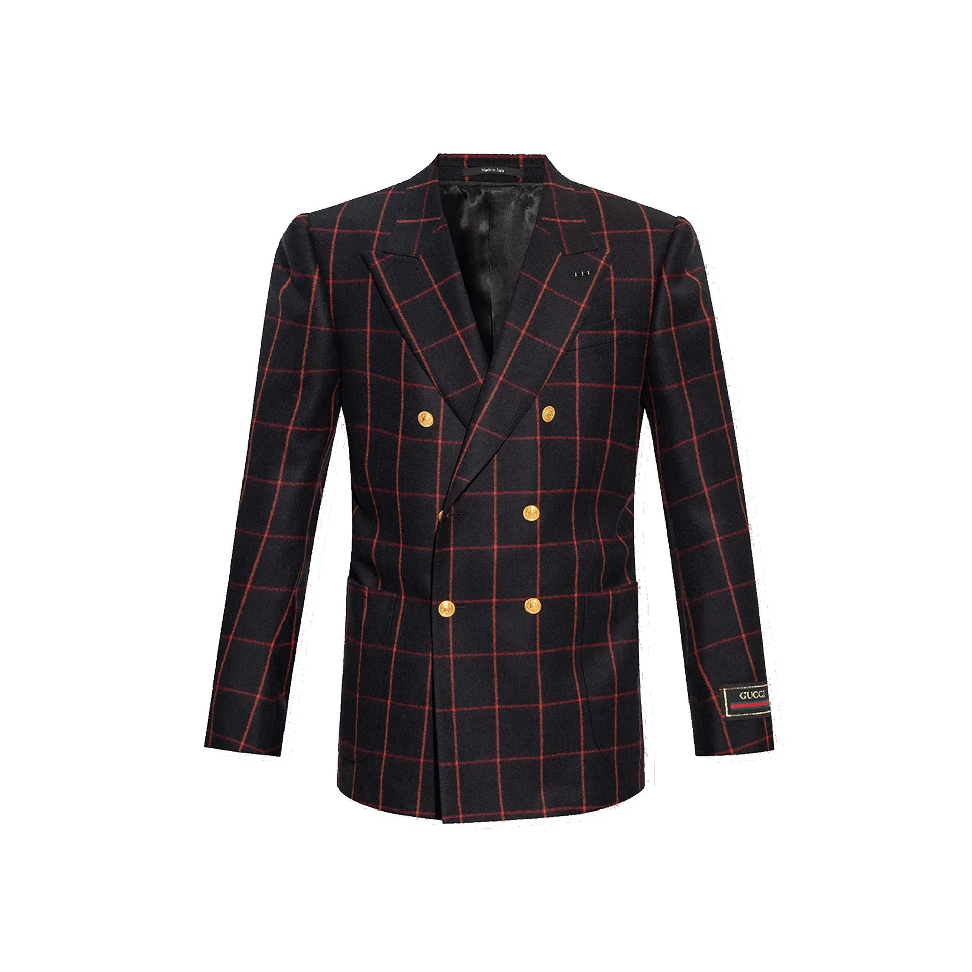 Gucci Wool Checked Blazer sold by Siebentaschen