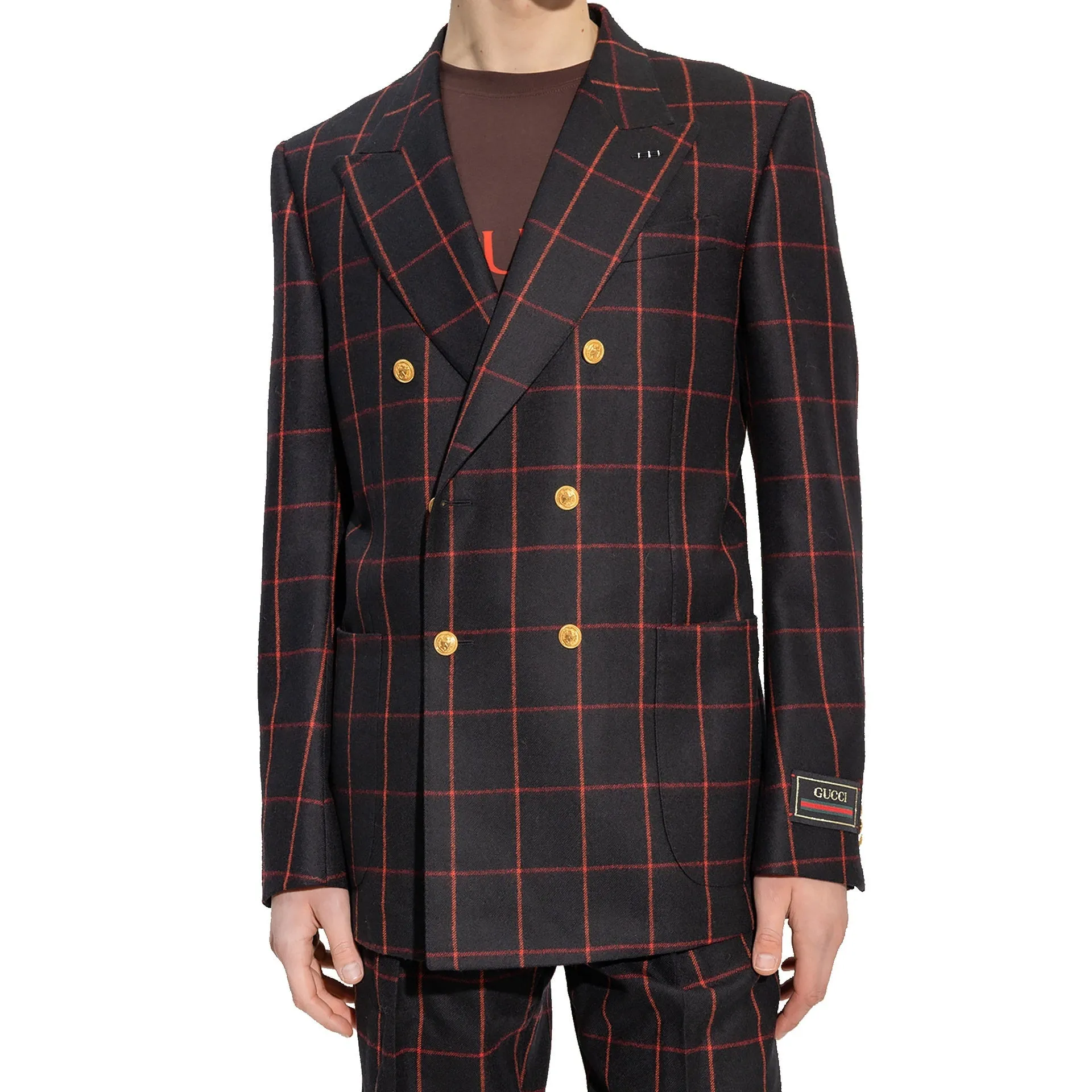 Gucci Wool Checked Blazer sold by Siebentaschen product image thumbnail 2