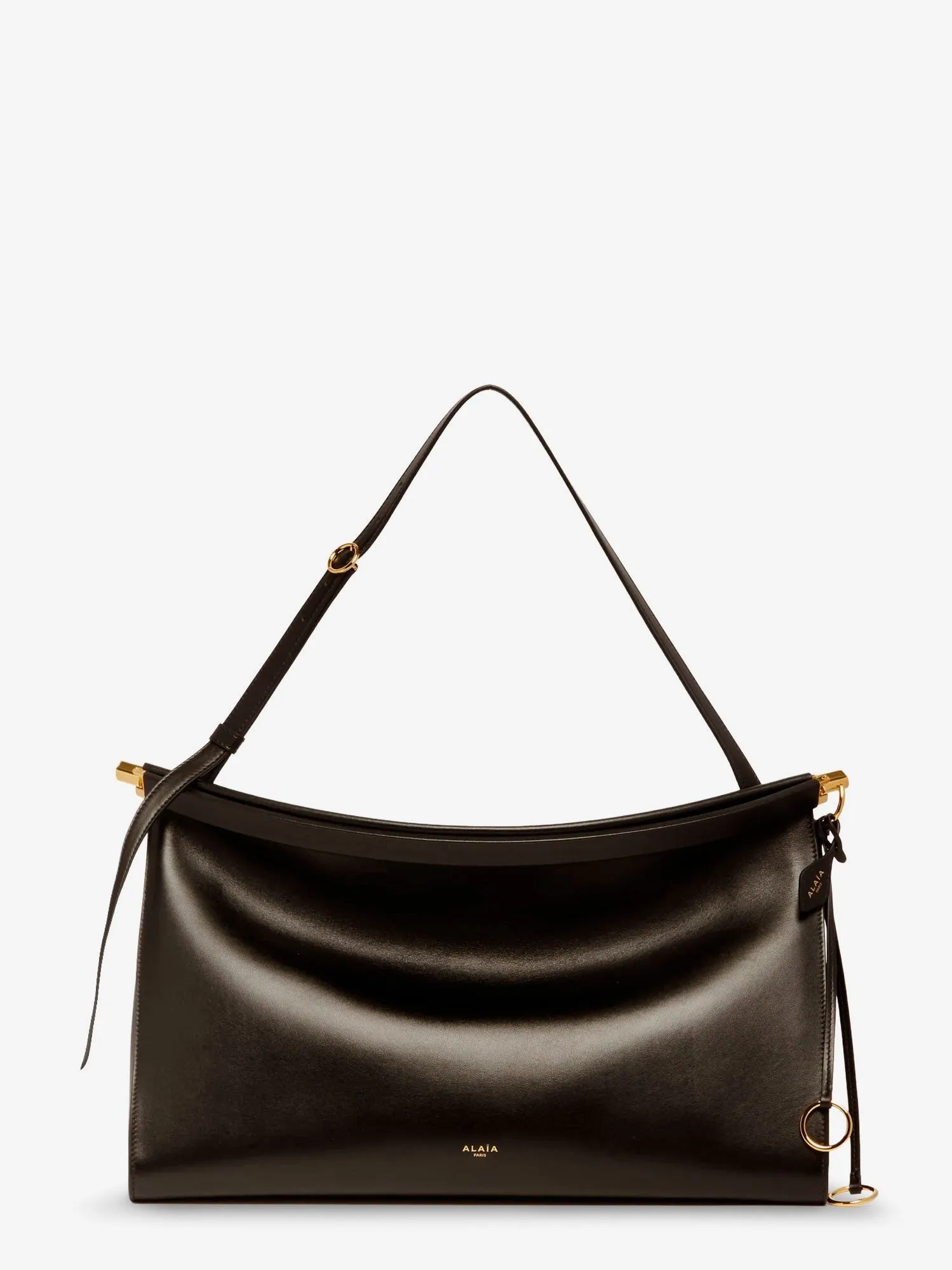 ALAIA East West leather bag with engraved logo sold by Siebentaschen