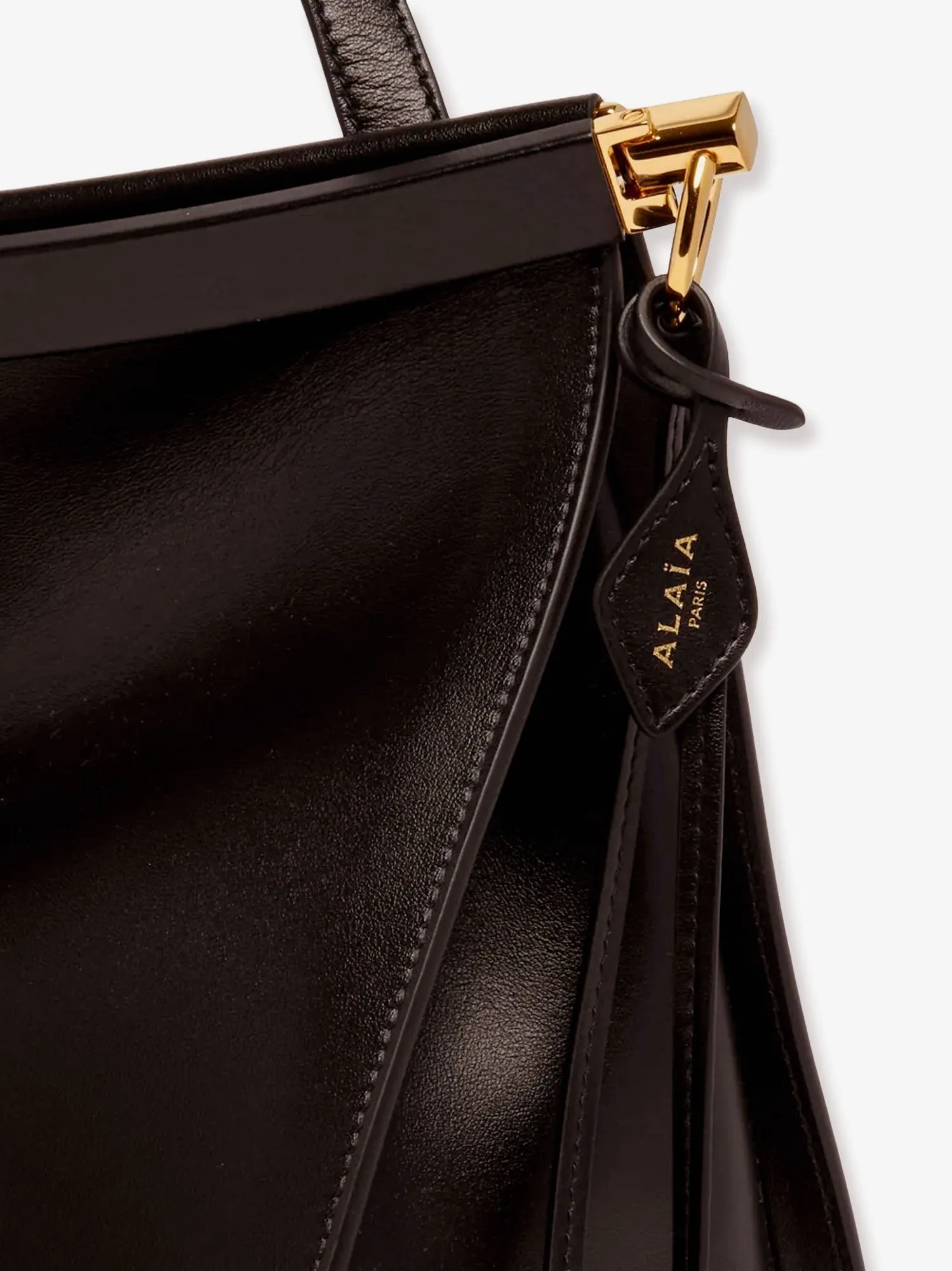 ALAIA East West leather bag with engraved logo sold by Siebentaschen product image thumbnail 5