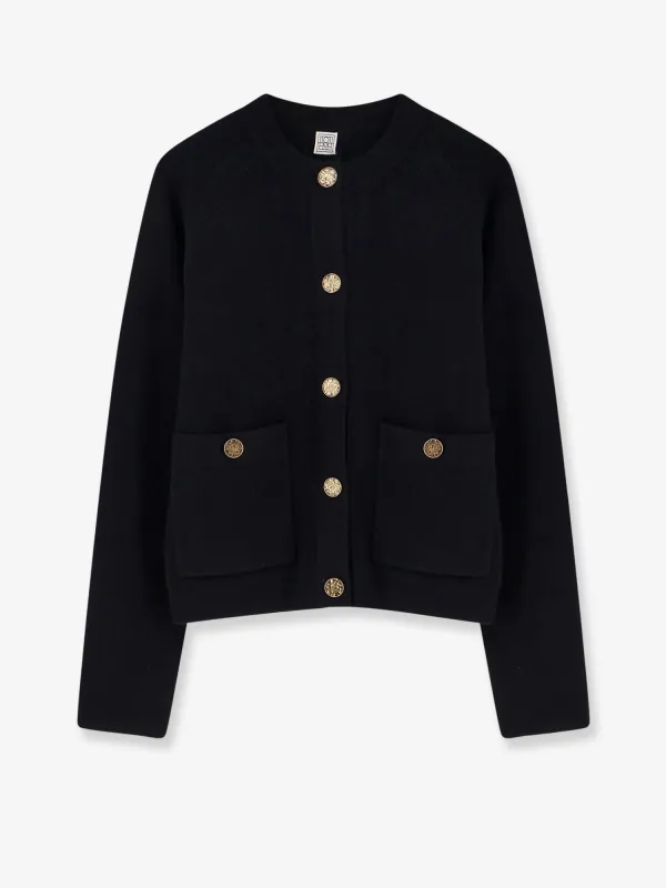 TOTEME Wool and cashmere blend cardigan sold by Siebentaschen