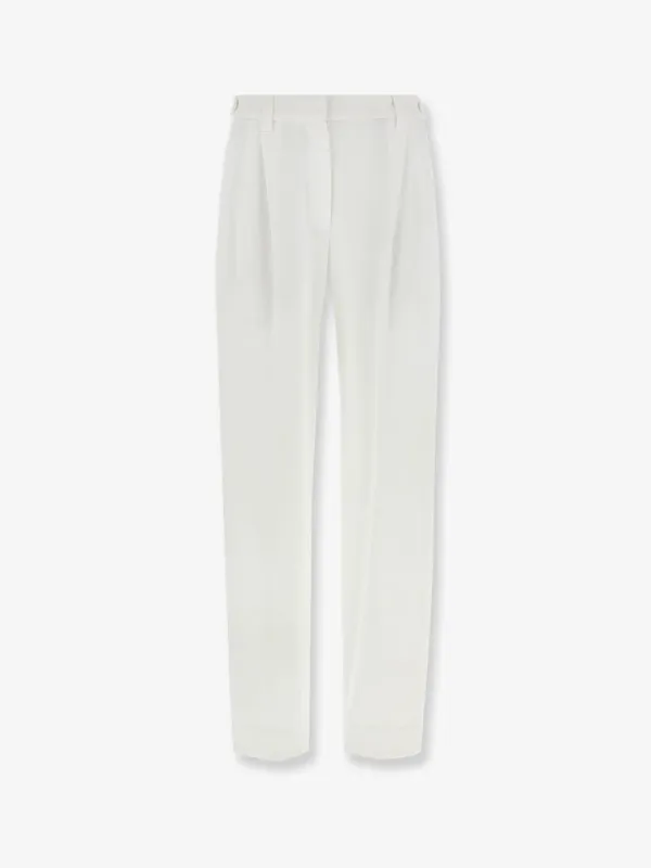 Brunello Cucinelli Cotton piquet trousers made by Brunello Cucinelli