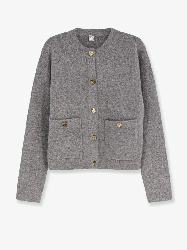 TOTEME Wool and cashmere blend cardigan sold by Siebentaschen