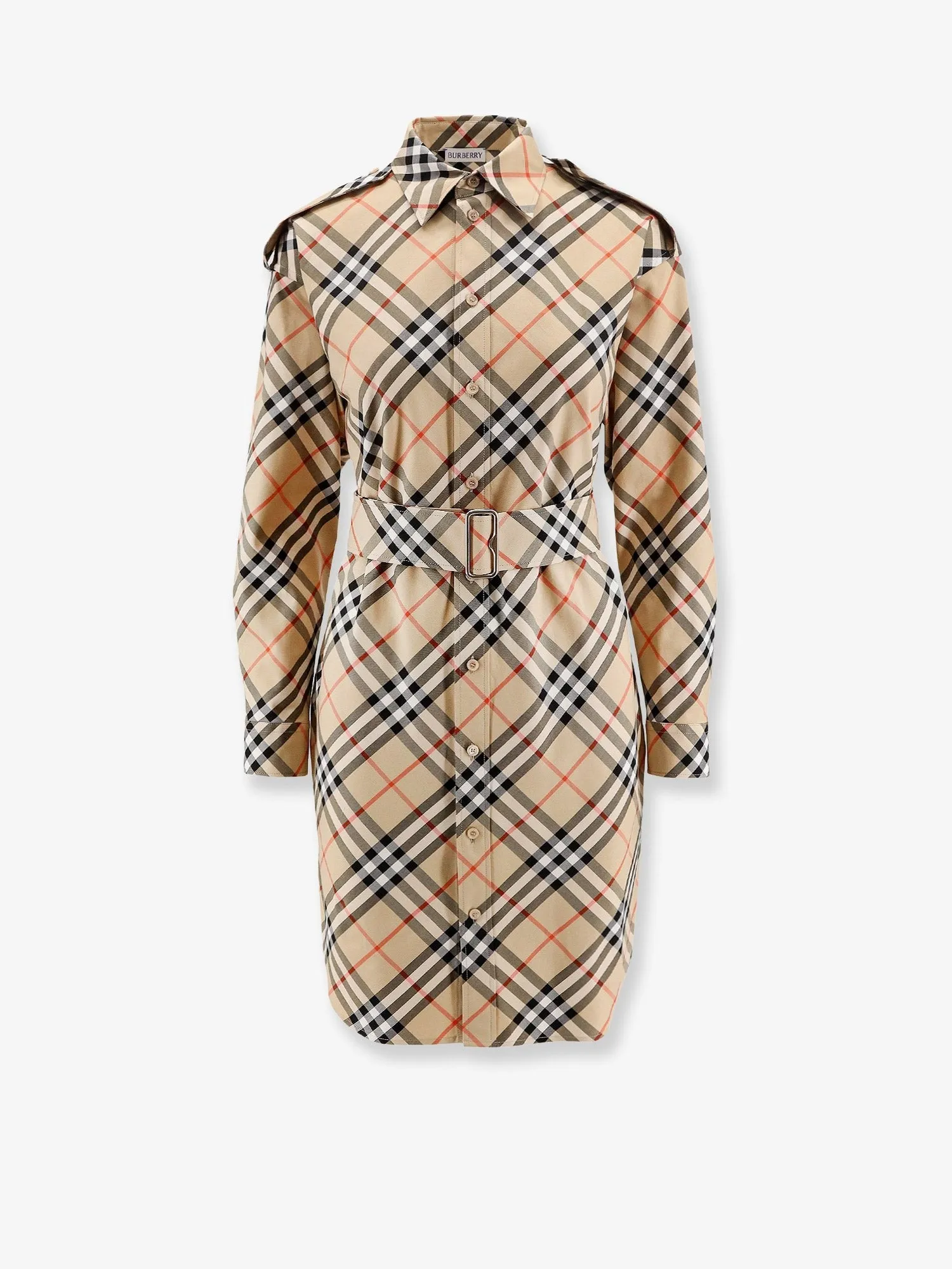 Burberry Chemisier cotton short dress with Check print sold by Siebentaschen