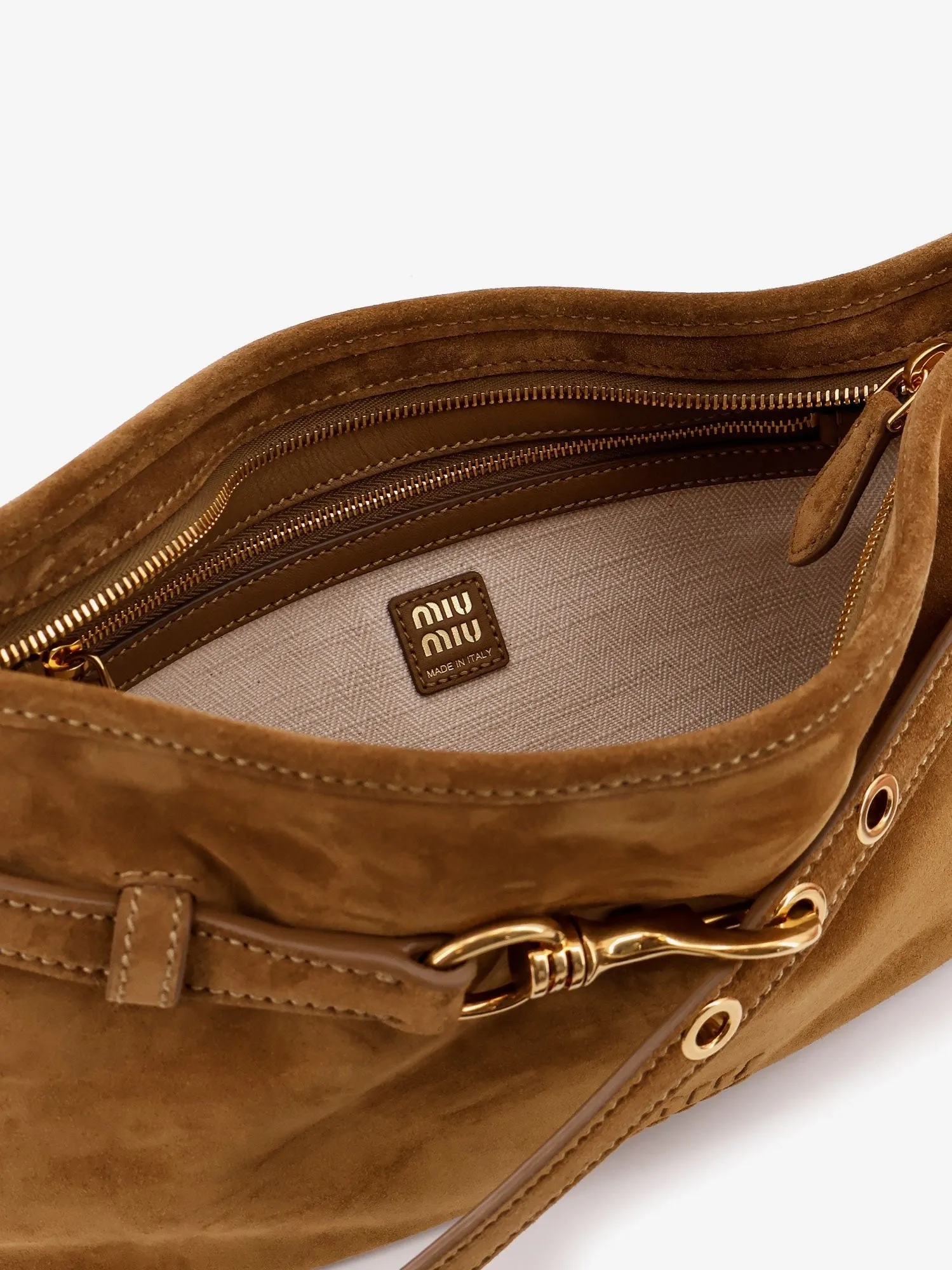 Miu Miu Aventure suede shoulder bag sold by Siebentaschen product image thumbnail 4