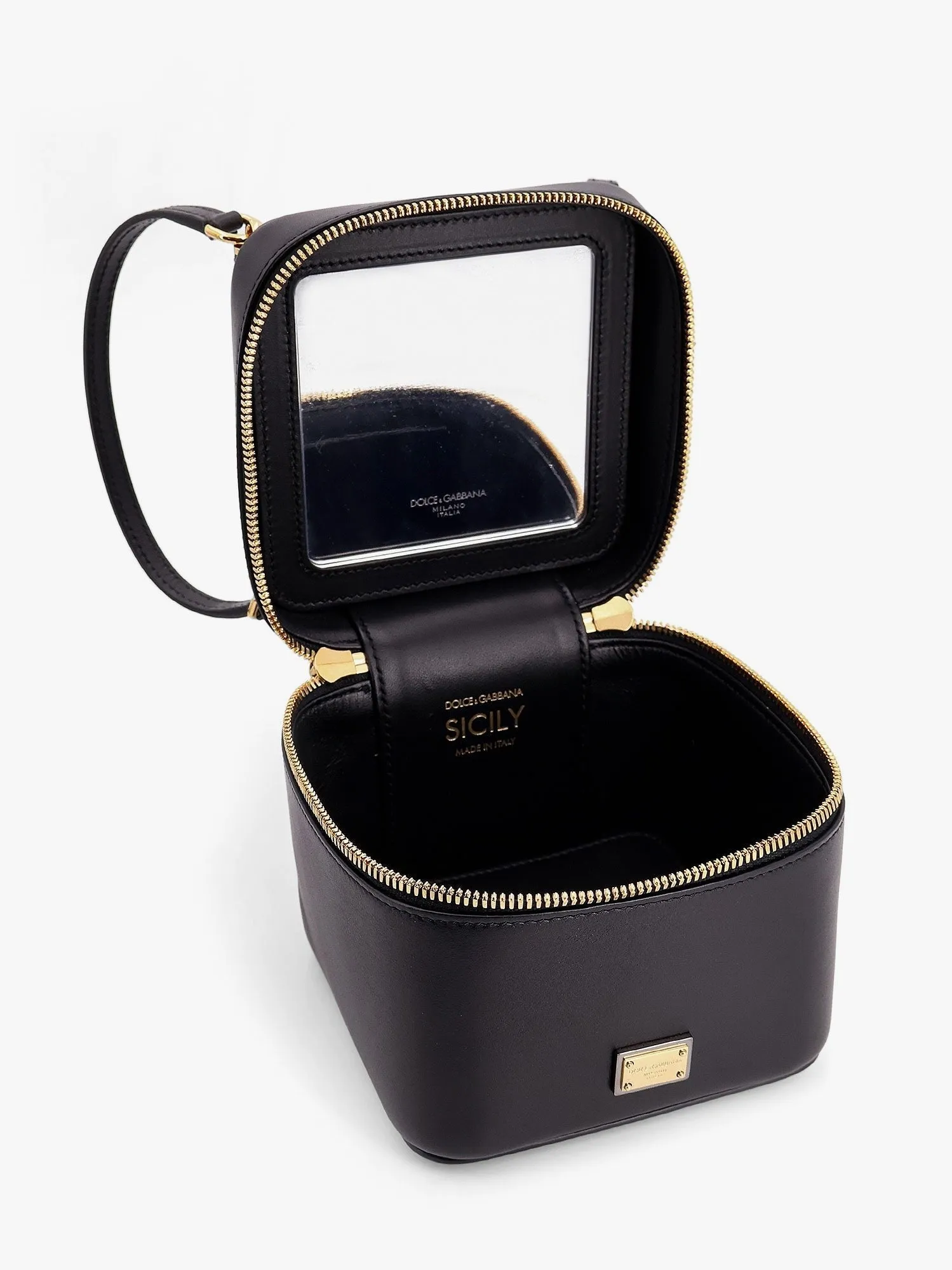 Dolce & Gabbana Sicily leather handbag with iconic logo plate sold by Siebentaschen product image thumbnail 5