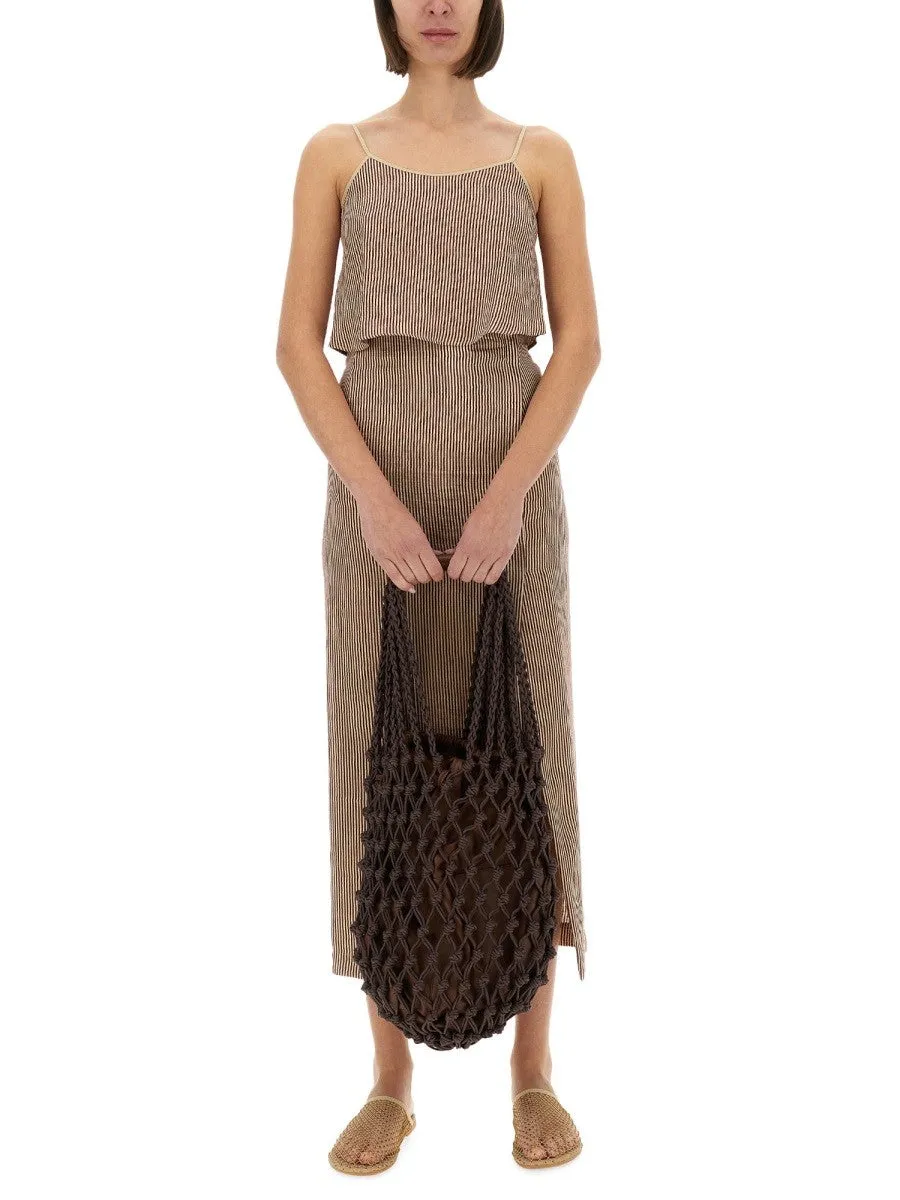 ALYSI "MICRO STRIPE" TOP WITH LACES sold by Siebentaschen product image thumbnail 2