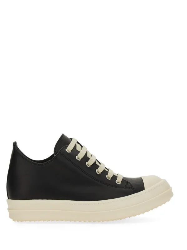 RICK OWENS LEATHER SNEAKER sold by Siebentaschen