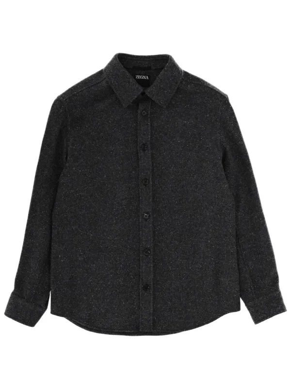 Zegna CASHMERE AND SILK OVERSHIRT sold by Siebentaschen