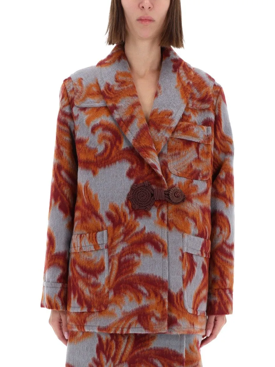 Etro WOOL BLEND COAT sold by Siebentaschen