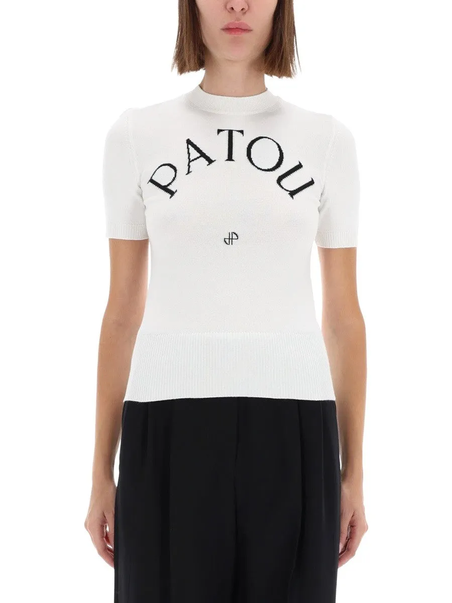 PATOU T-SHIRT WITH LOGO WRITING sold by Siebentaschen
