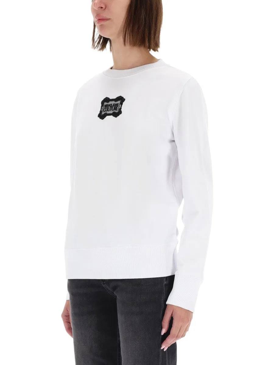 Versace Jeans Couture SWEATSHIRT WITH "BAROQUE" LOGO PATCH sold by Siebentaschen product image thumbnail 4