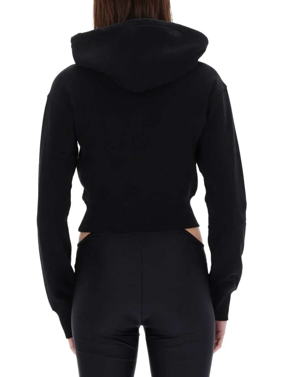 Versace Jeans Couture CROPPED SWEATSHIRT WITH "BAROQUE" LOGO PATCH sold by Siebentaschen product image thumbnail 3