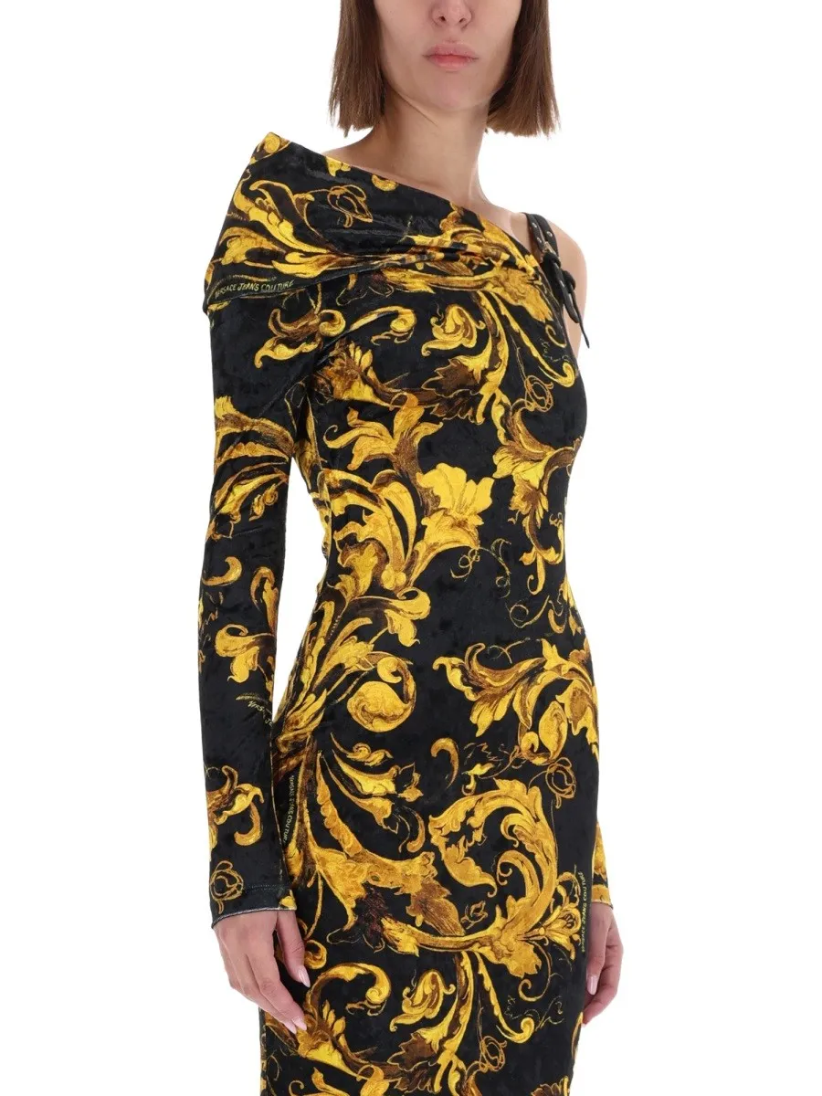 Versace Jeans Couture "PORCELAIN BAROQUE" PRINT DRESS sold by Siebentaschen product image thumbnail 4