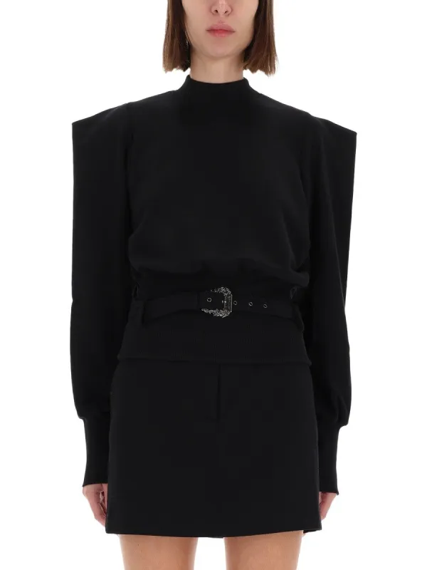 Versace Jeans Couture SWEATSHIRT WITH DRAPED SHOULDERS sold by Siebentaschen