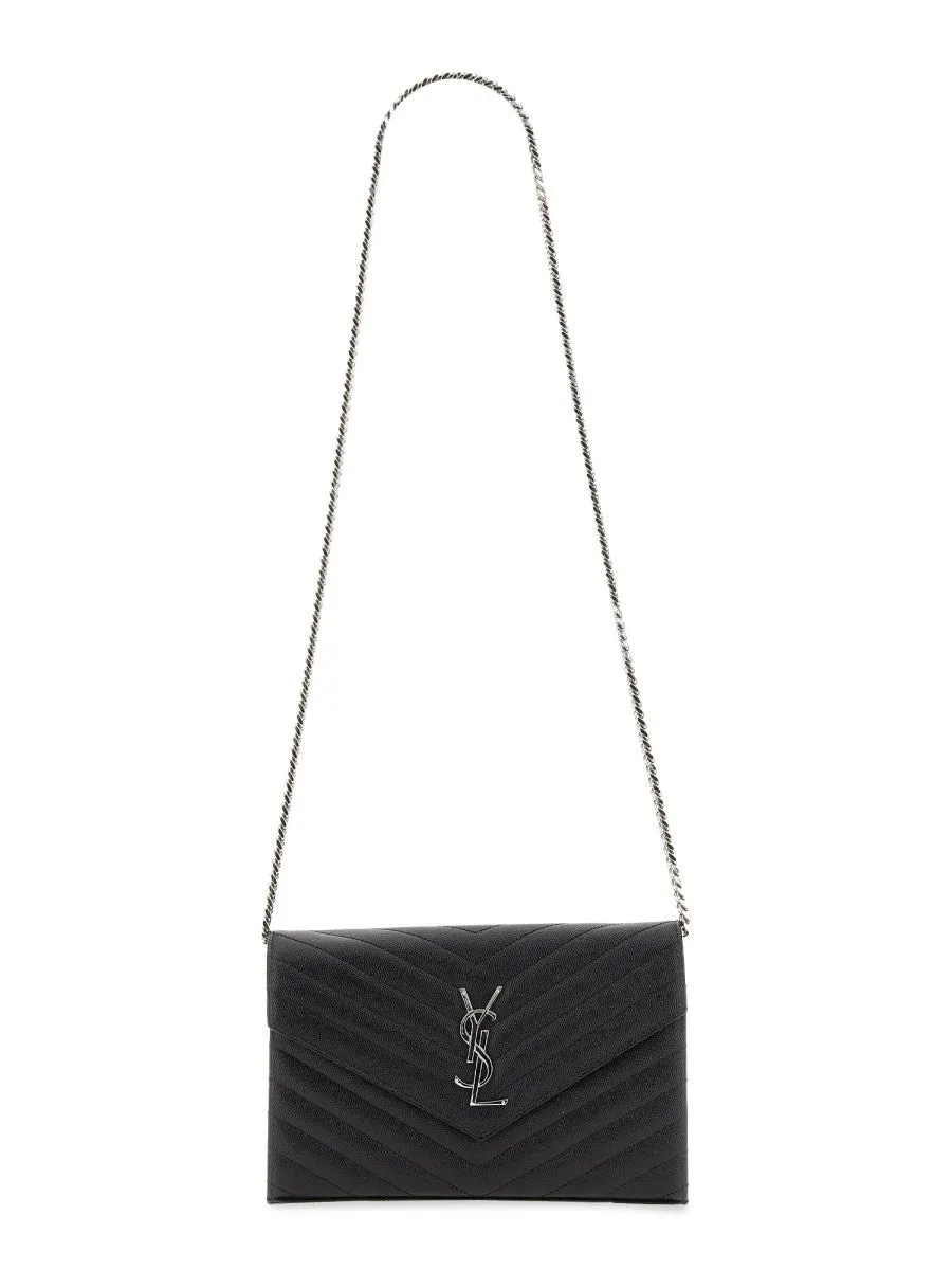 Saint Laurent "CASSANDRE" CLUTCH BAG WITH CHAIN sold by Siebentaschen