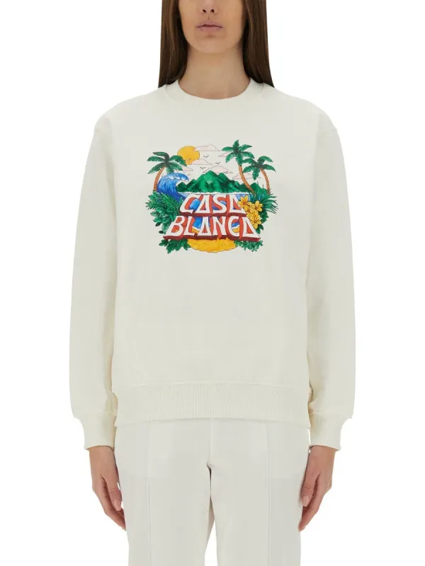 CASABLANCA HOME BEACH WAVE SWEATSHIRT sold by Siebentaschen