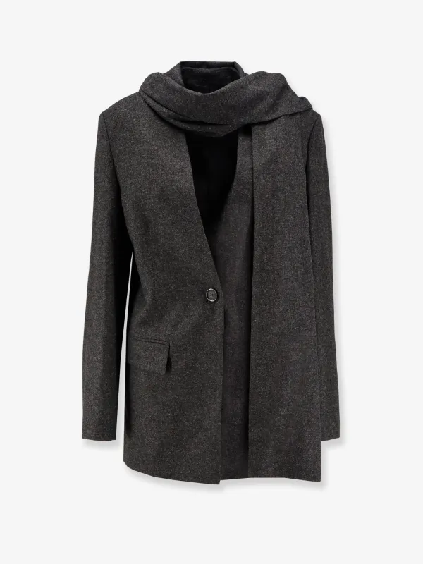 TOTEME Viscose and wool blazer sold by Siebentaschen