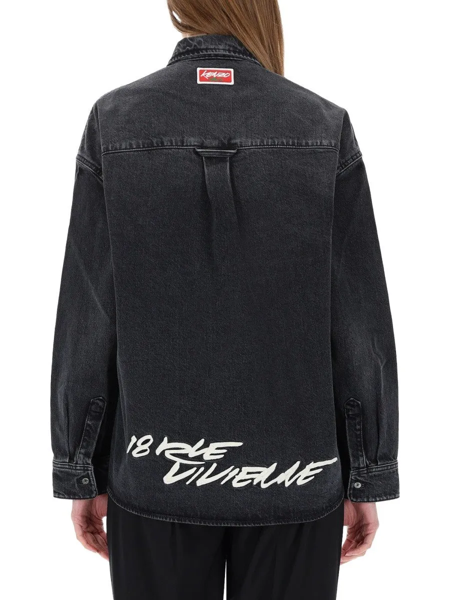 Kenzo "WORKWEAR" SHIRT WITH KENZO X FUTURA 2000 EMBROIDERY sold by Siebentaschen product image thumbnail 3