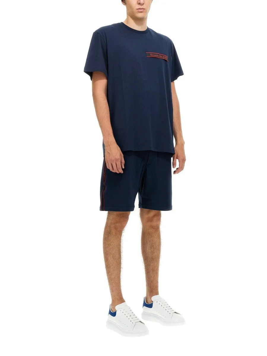 Alexander Mcqueen BERMUDA SHORTS WITH SELVEDGE LOGO BAND sold by Siebentaschen product image thumbnail 2