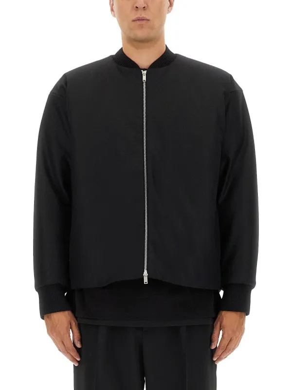 JIL SANDER WOOL BOMBER. sold by Siebentaschen