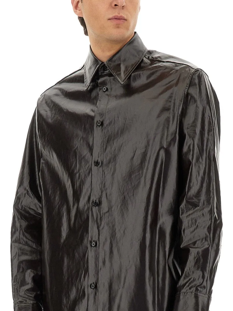MM6 MAISON MARGIELA SHINY LINEN SHIRT sold by Siebentaschen product image thumbnail 3