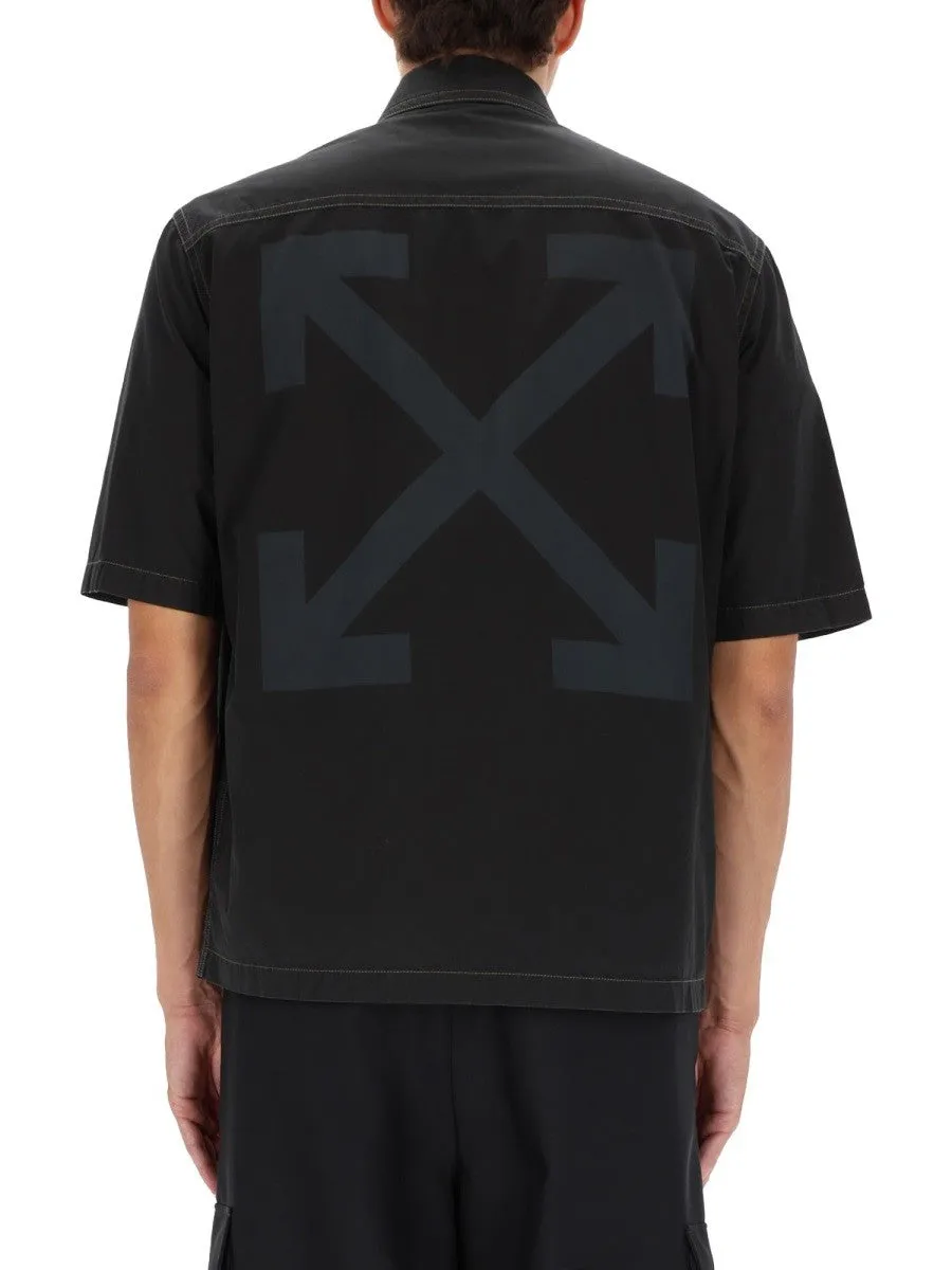 Off-white ZIPPERED "ARROW" SHIRT sold by Siebentaschen product image thumbnail 4