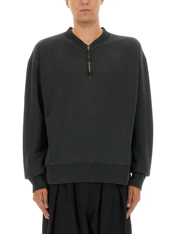 Maison Margiela THREE-QUARTER ZIPPER SWEATSHIRT sold by Siebentaschen