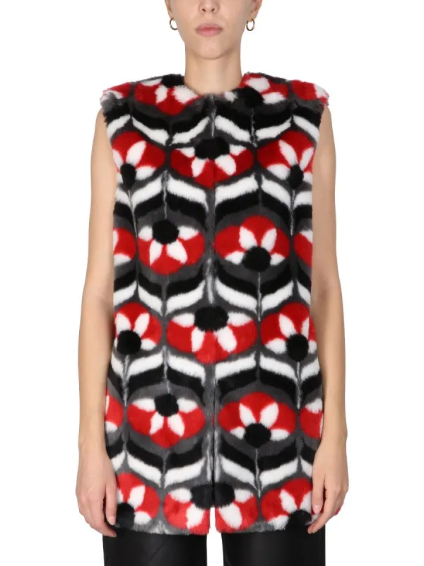 Boutique Moschino FAUX FUR VEST made by Siebentaschen