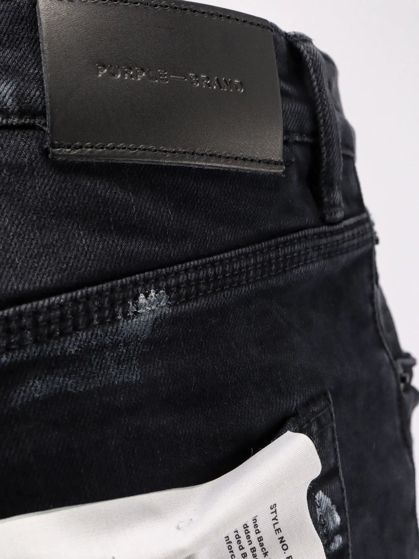 PURPLE BRAND Slim Fit black denim jeans sold by Siebentaschen product image thumbnail 3