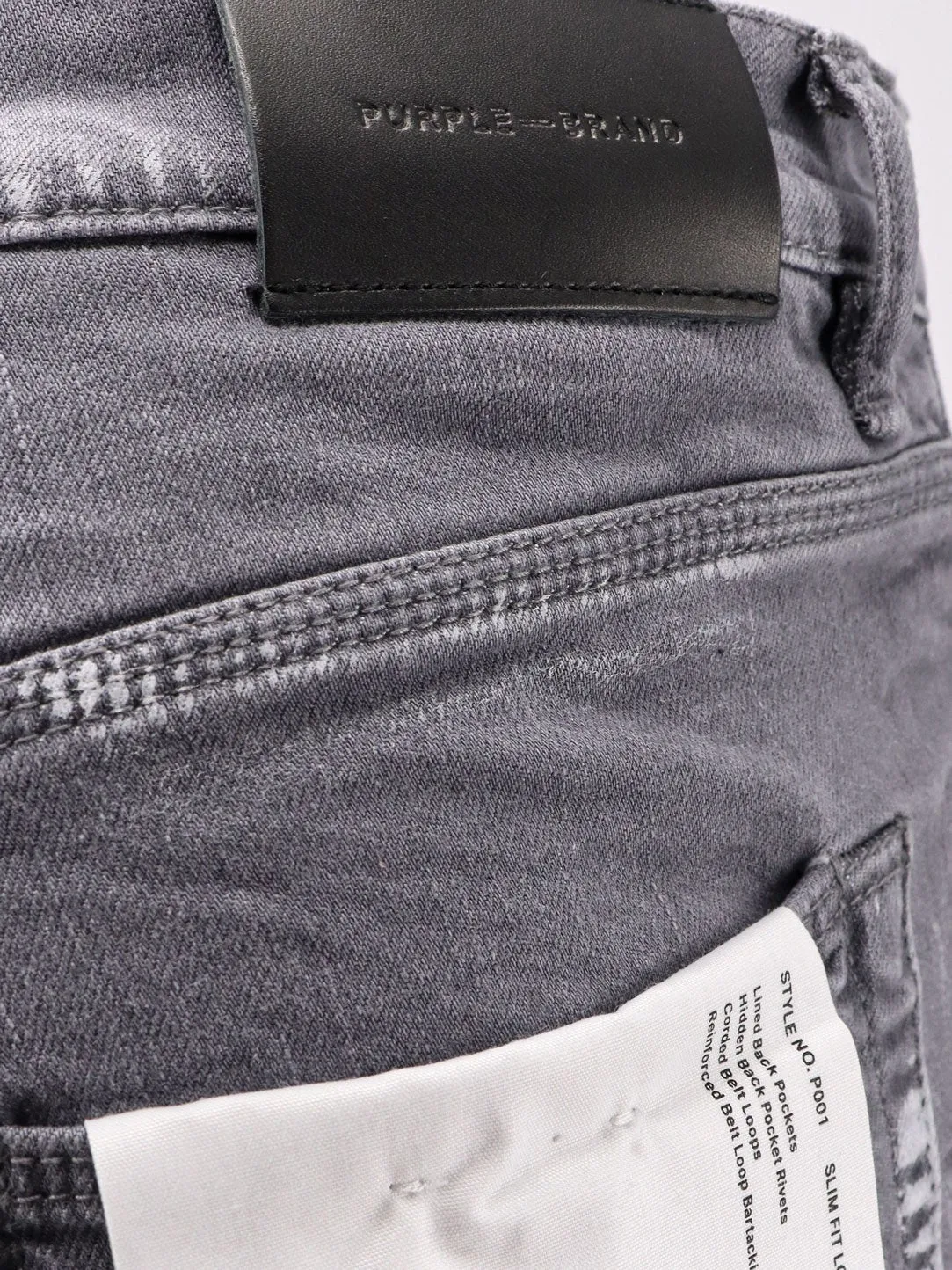 PURPLE BRAND Slim Fit grey denim jeans sold by Siebentaschen product image thumbnail 3