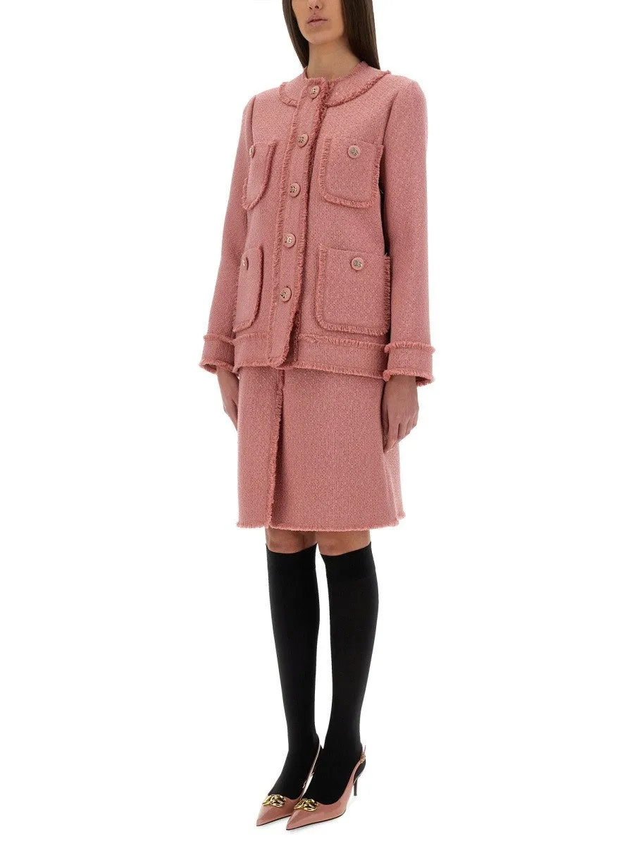 Dolce & Gabbana "RACHEL" TWEED MIDI SKIRT sold by Siebentaschen product image thumbnail 2