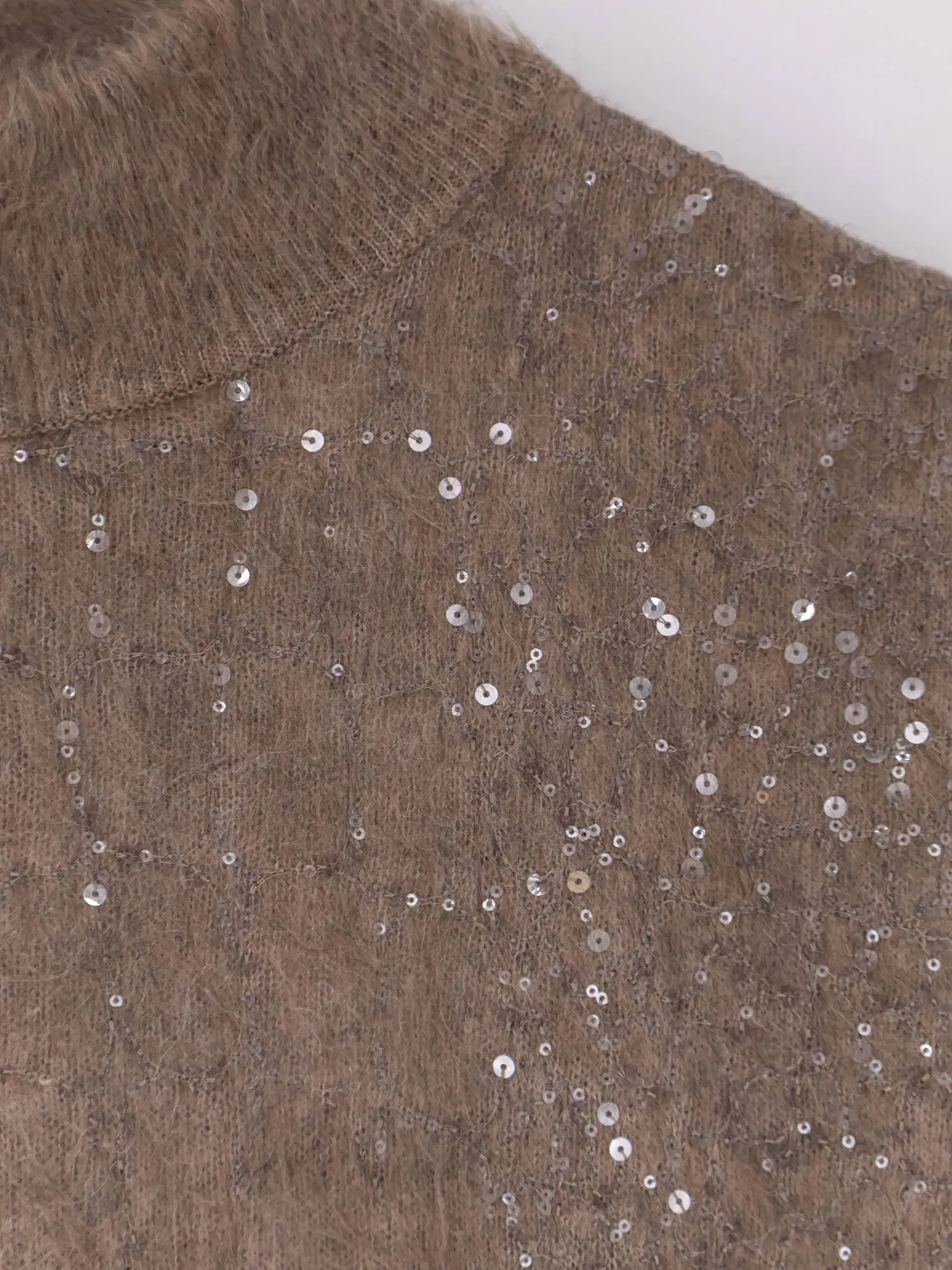 Brunello Cucinelli Mohair and virgin wool dress with sequins sold by Siebentaschen product image thumbnail 3
