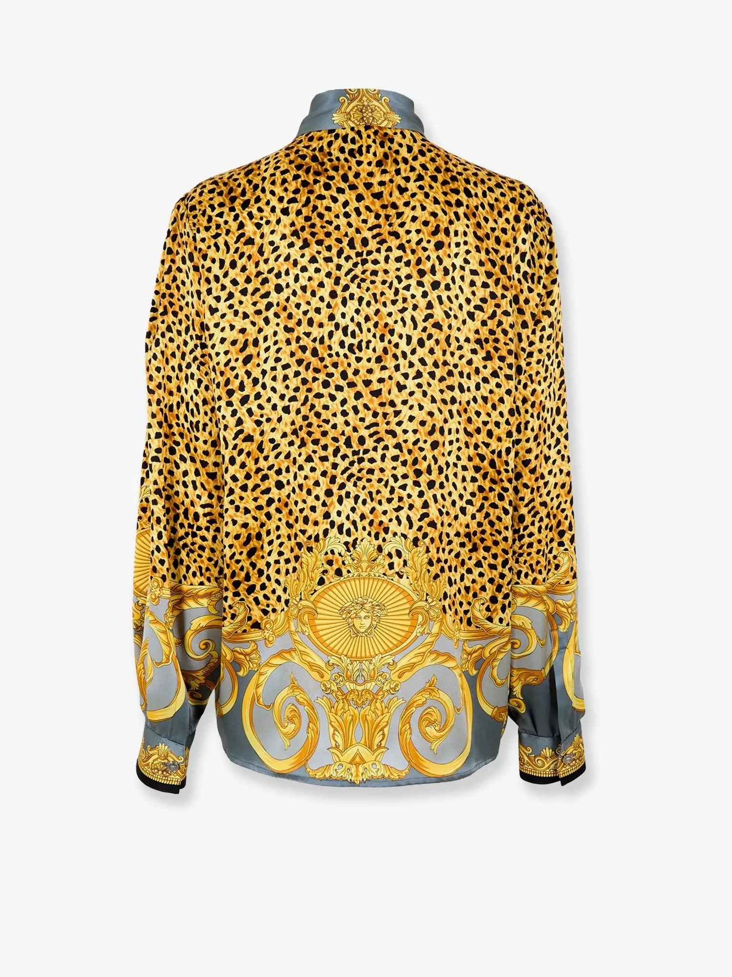 Versace Cheetah Foulard Lavallière silk shirt sold by Siebentaschen product image thumbnail 2