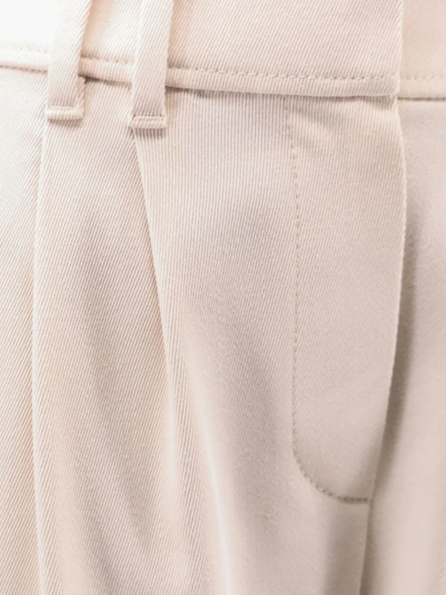 Brunello Cucinelli Equestrian stretch viscose and wool twill trousers with Monili sold by Siebentaschen product image thumbnail 3