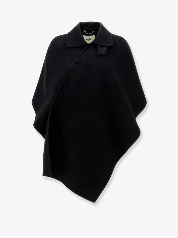 Fendi FF wool cape made by Fendi