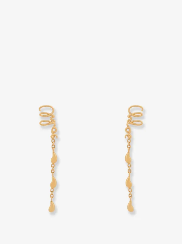 CHLOE' Chloé Iconic metal earrings sold by Siebentaschen