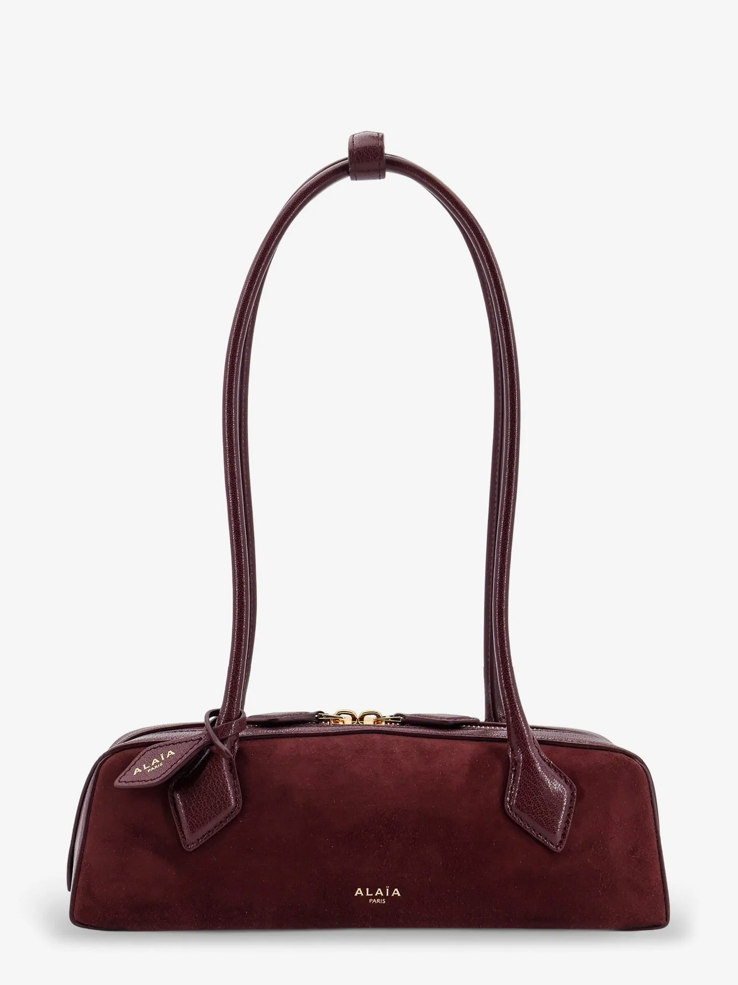 ALAIA Teckel Small suede shoulder bag sold by Siebentaschen