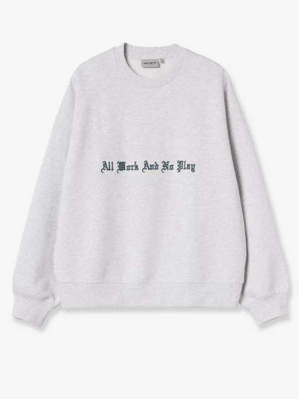 Carhartt Wip No Play cotton blend sweatshirt sold by Siebentaschen