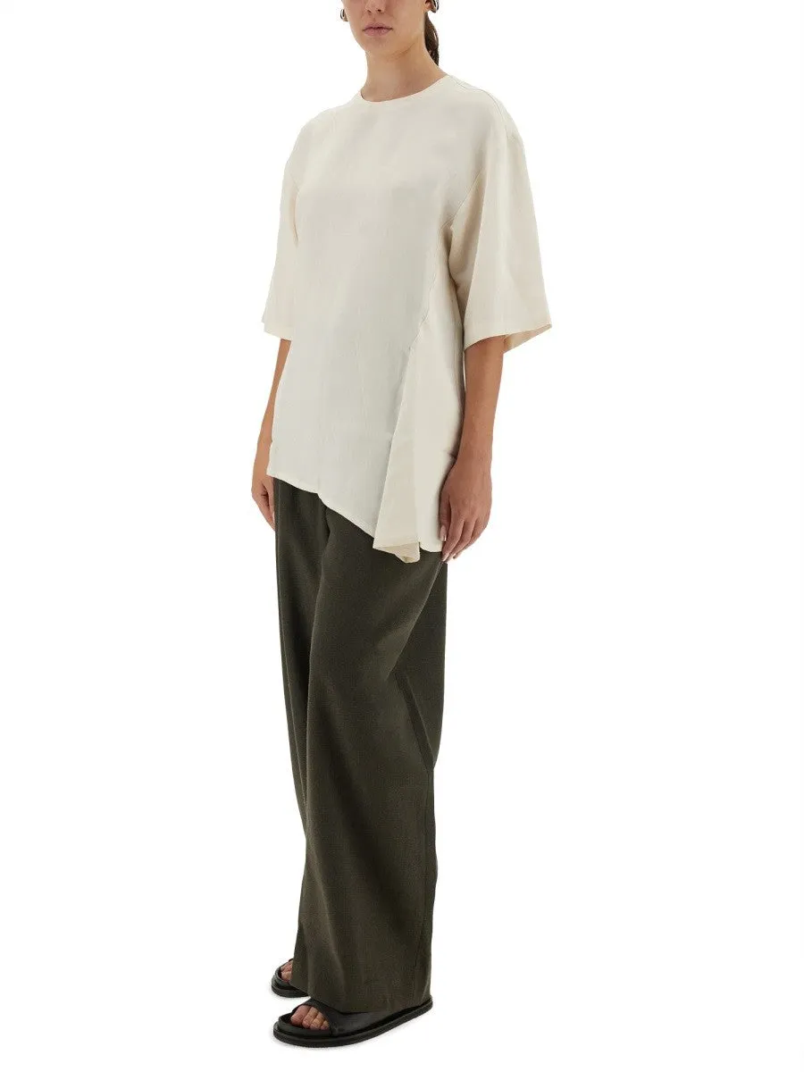 STUDIO NICHOLSON ASYMMETRICAL "VICHY" T-SHIRT sold by Siebentaschen product image thumbnail 2