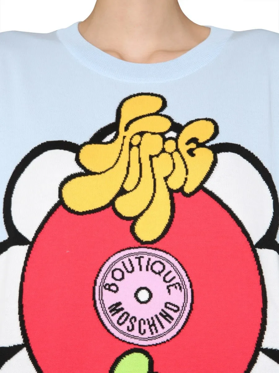 Boutique Moschino ROUND NECK T-SHIRT sold by Siebentaschen product image thumbnail 4
